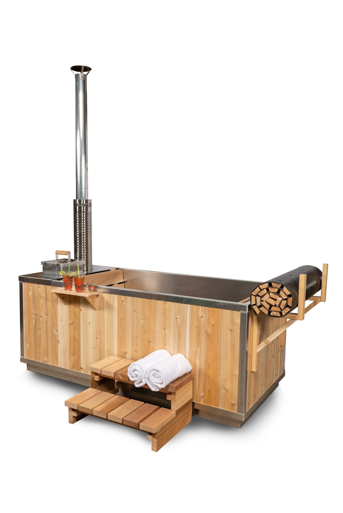 Dundalk Leisurecraft The Starlight Wood Burning Hot Tub - WellMed Supply