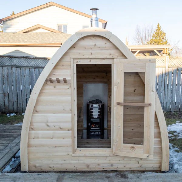 Dundalk Leisurecraft Canadian Timber 2-4 Person MiniPOD Sauna CTC77MW - WellMed Supply