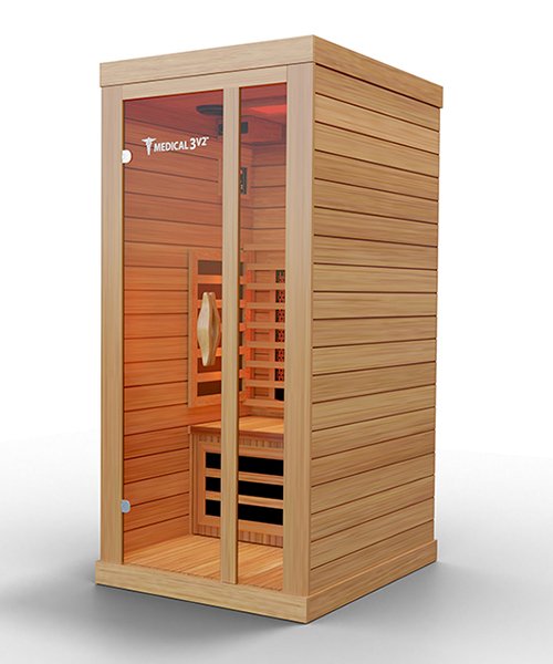 Medical Sauna - Medical 3 Version 2.0 1 Person Infrared Sauna - WellMed Supply