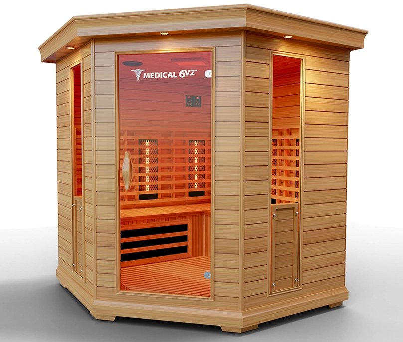 Medical Sauna - Medical 6 Version 2.0 4-6 Person Infrared Sauna - WellMed Supply