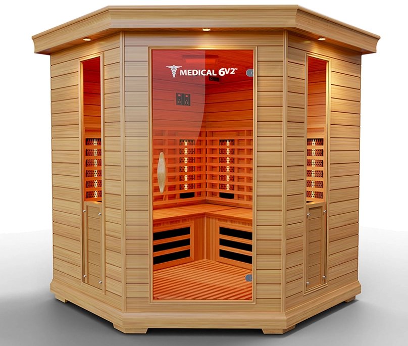 Medical Sauna - Medical 6 Version 2.0 4-6 Person Infrared Sauna - WellMed Supply