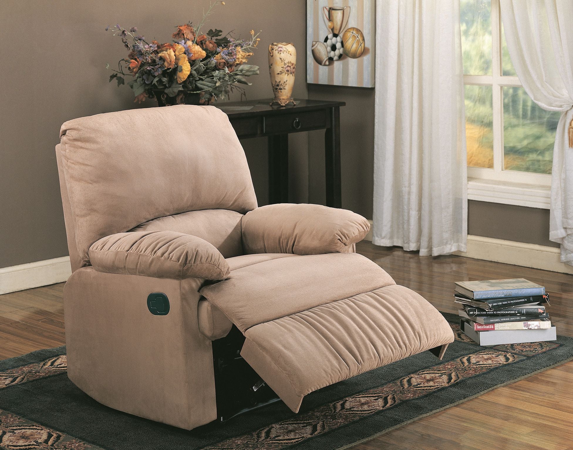 Harmonic Frequency Massage Microfiber Recliner